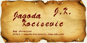 Jagoda Kočišević vizit kartica